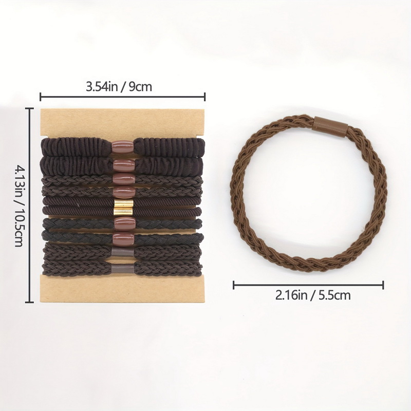 10pcs/set Women Elastic Hair R - Scrunchie Satin Set ulasan dan harga