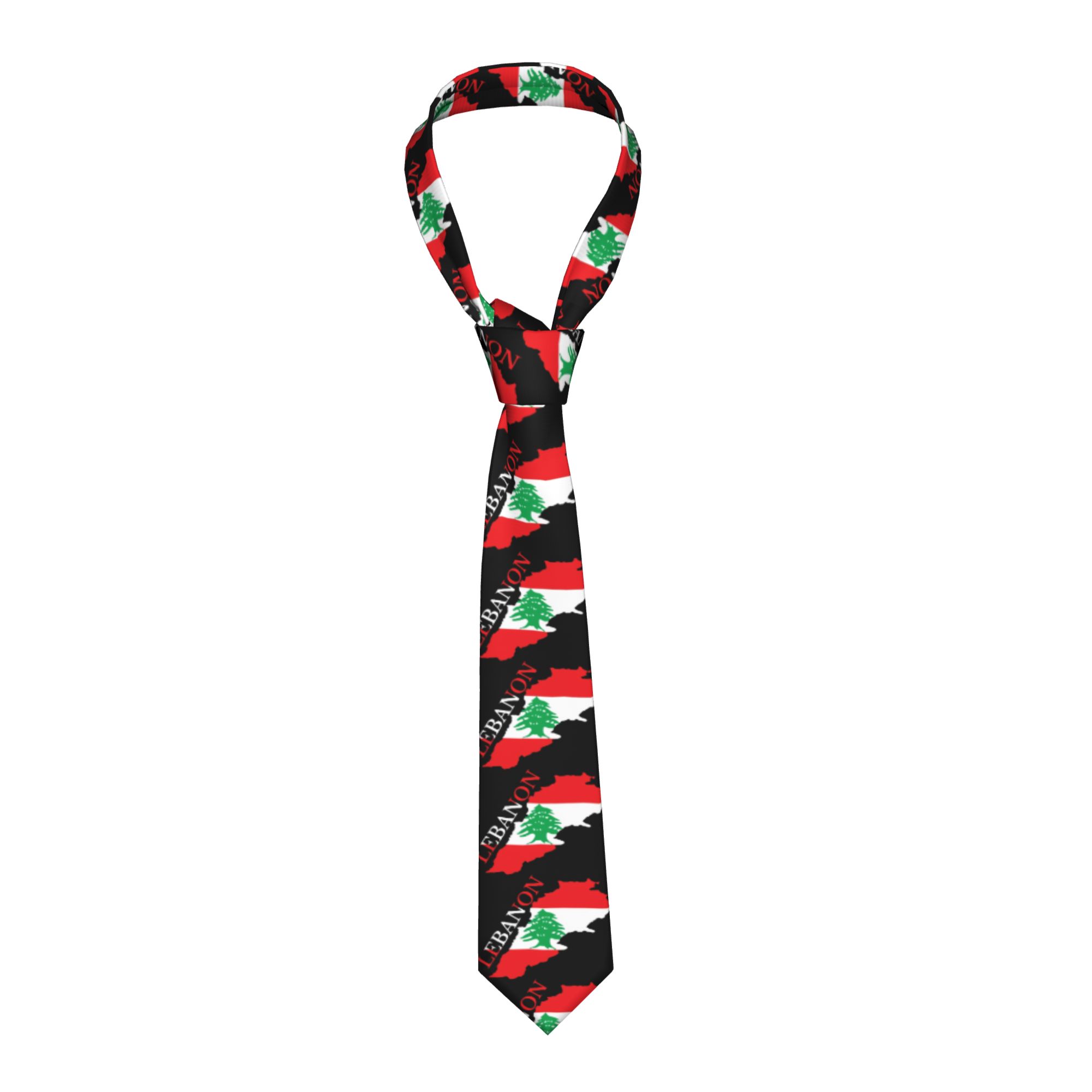 Lebanon Flag Map  Tie  Cosplay - Women Accessories Lebanon ulasan dan harga