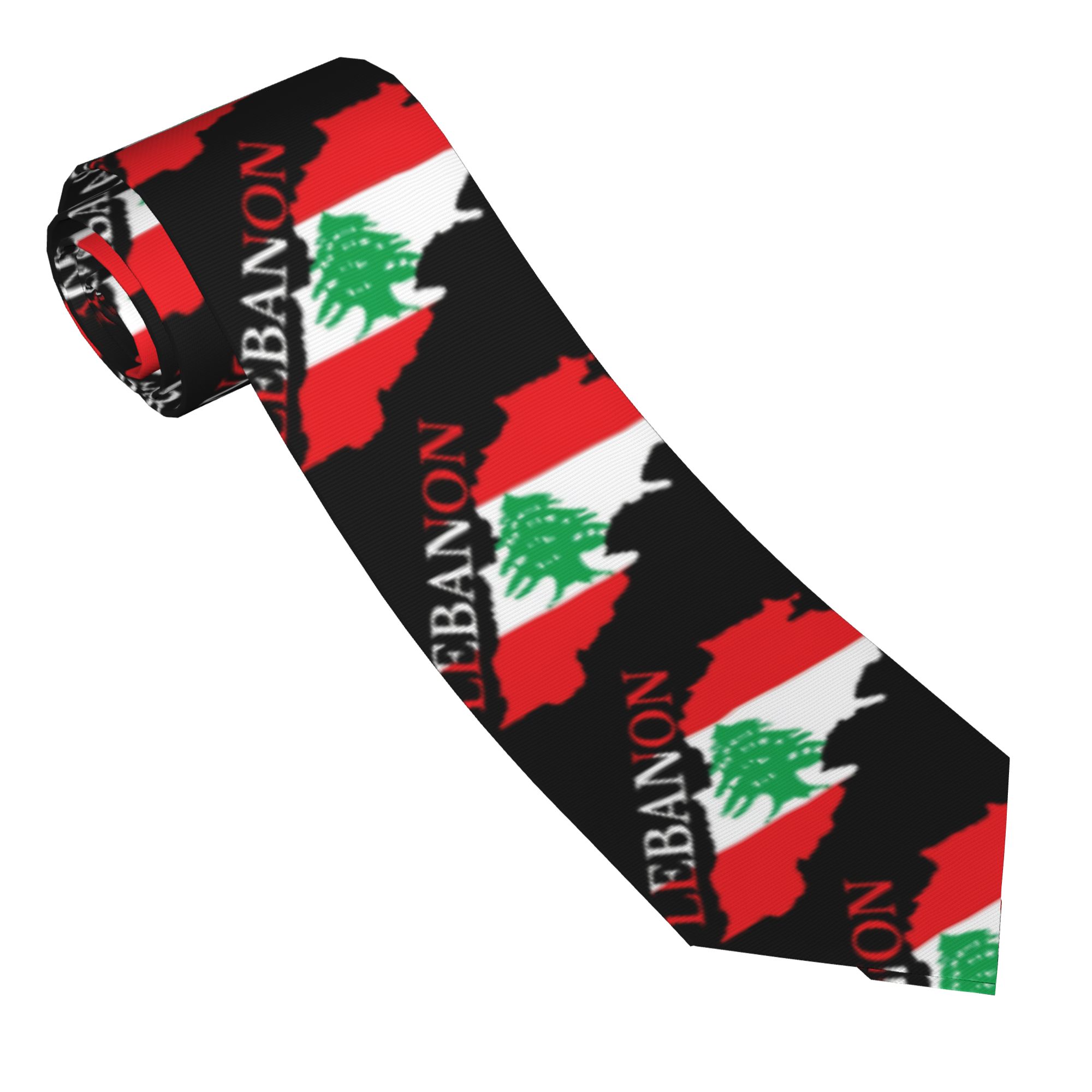 Lebanon Flag Map  Tie  Cosplay - Women Accessories Lebanon ulasan dan harga