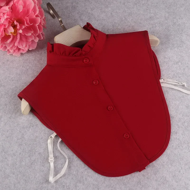 Red Stand Shirt Detachable Col - Women'S Formal Accessories ulasan dan harga