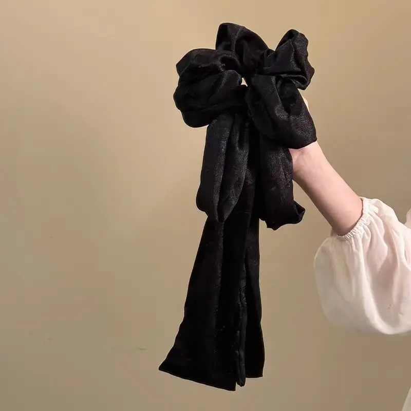French Vintage Bow Hair Tie Se - Scrunchie Satin Set ulasan dan harga